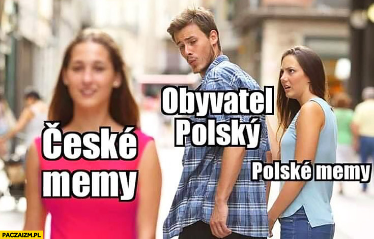 Polski obywatel ogląda się woli czeskie memy niż polskie memy czerwona sukienka