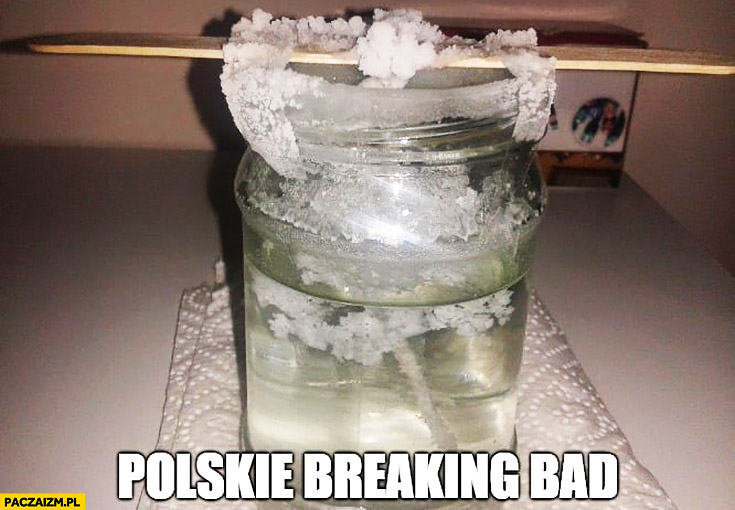 Polskie Breaking Bad hodowla kryształków soli na chemie