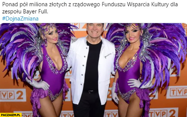 Ponad pół miliona złotych z rządowego funduszu wsparcia kultury dla zespołu Bayer full