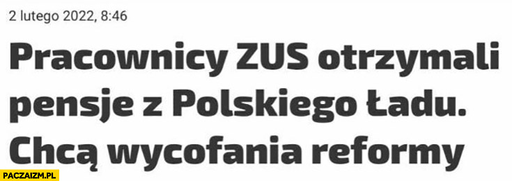 Pracownicy ZUS otrzymali pensje z polskiego ładu, chcą wycofania reformy