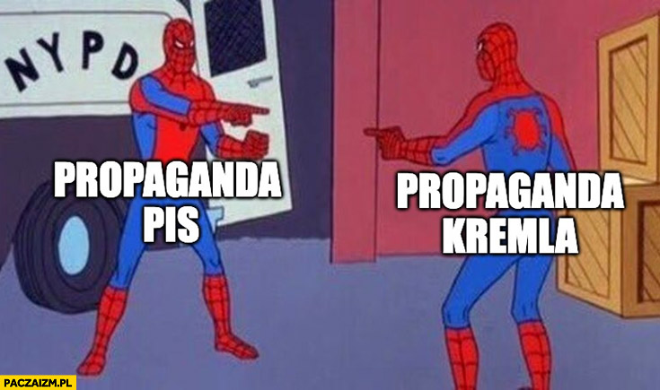 Propaganda PiS vs propaganda Kremla Spider-man Spiderman