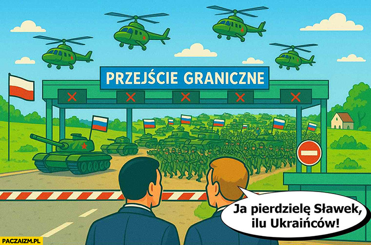 Przejście graniczne inwazja rosji ja pierdzielę Sławek ilu tu Ukraińców