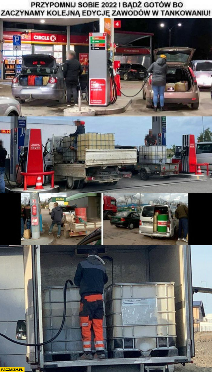 Przypomnij sobie 2022 i bądź gotów bo zaczynamy kolejna edycję zawodów w tankowaniu