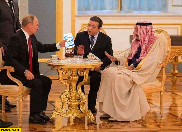 Putin częstuje herbatką kreatyna SFD nie chcą