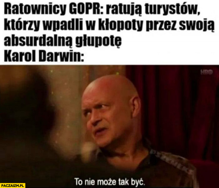 Ratownicy GOPR ratują turystów którzy wpadli w kłopoty przez swoja absurdalna głupotę, Darwin Dario to nie może tak być