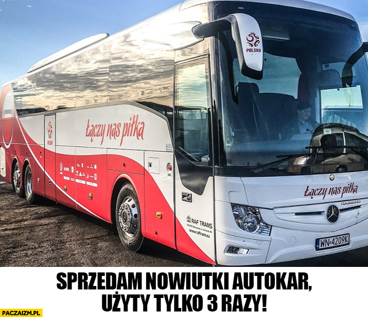 Reprezentacja polski sprzedam nowiutki autokar autobus użyty tylko 3 razy