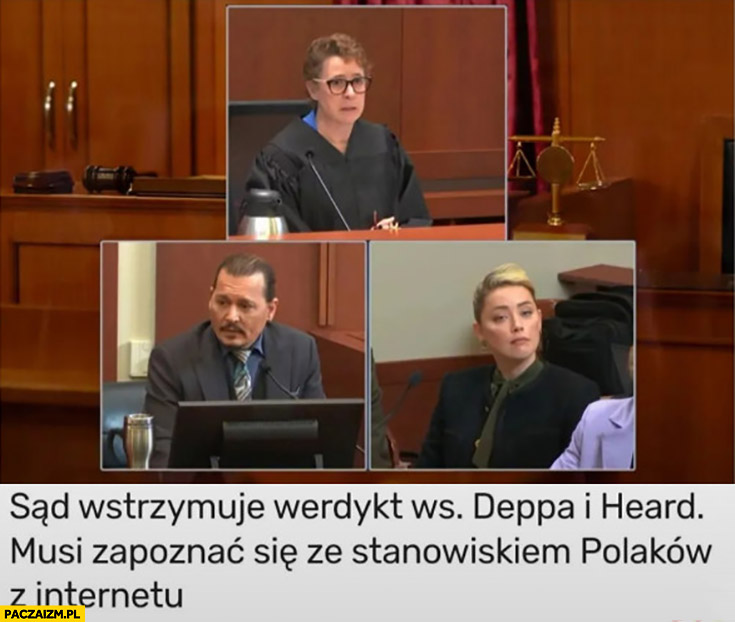 Sąd wstrzymuje werdykt ws Deppa i Heard musi zapoznać się ze stanowiskiem Polaków z internetu