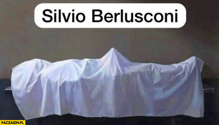 Silvio Berlusconi martwy ale nadal mu stoi wzwód konar płonie