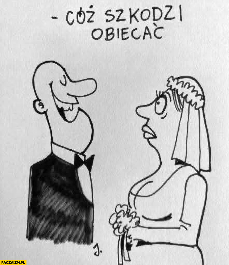 Ślub cóż szkodzi obiecać Przemyslaw Witek cytat