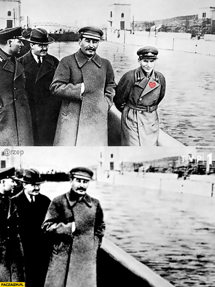 Stalin przeróbka zdjęcia TVP serduszko WOŚP Wielka Orkiestra Świątecznej Pomocy