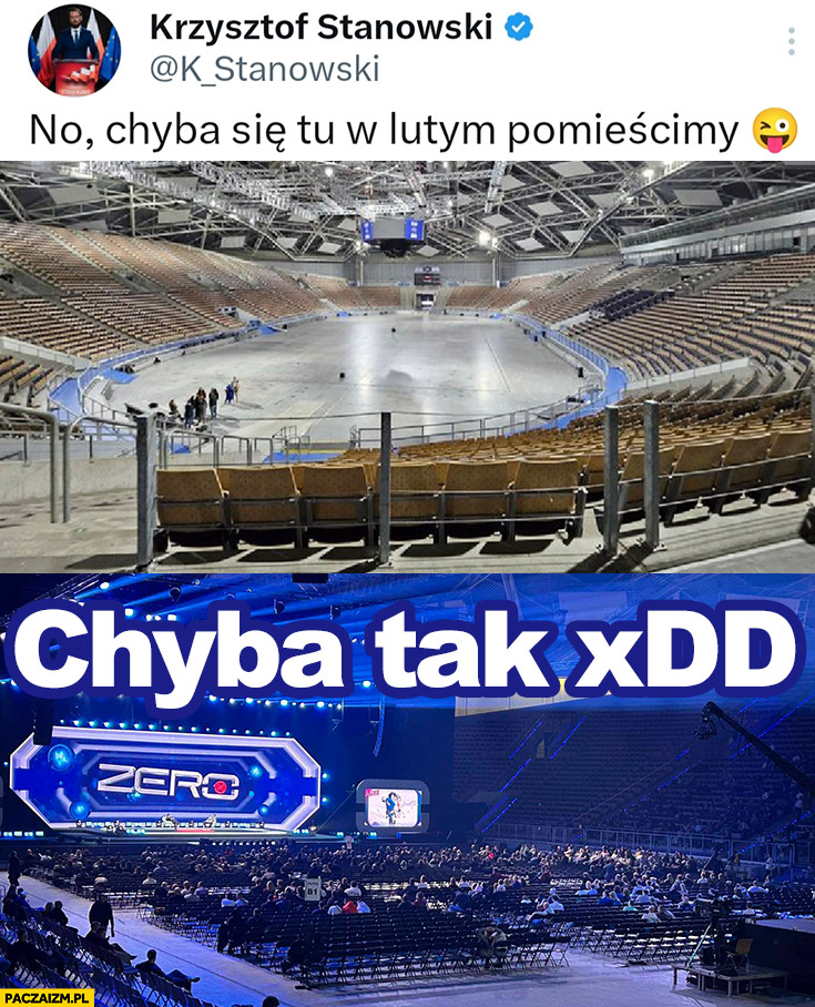 Stanowski atlas arena chyba się tu pomieścimy pusto