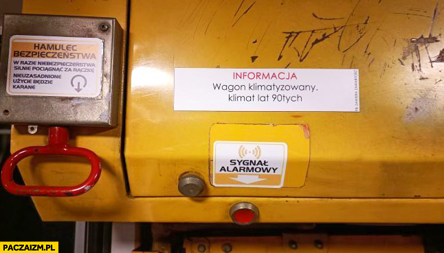 Stary tramwaj wagon klimatyzowany klimat lat 90tych