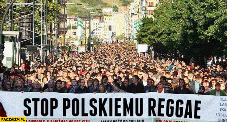 Stop polskiemu Reggae manifestacja demonstracja