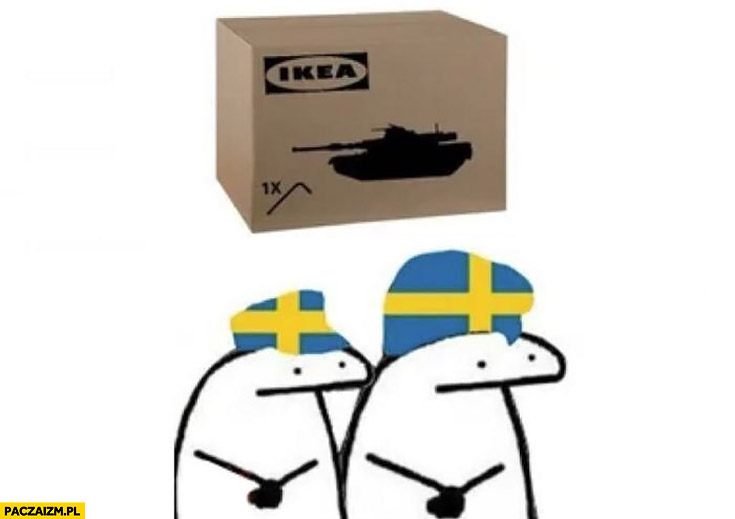 Szwecja żołnierze czołg do złożenia IKEA