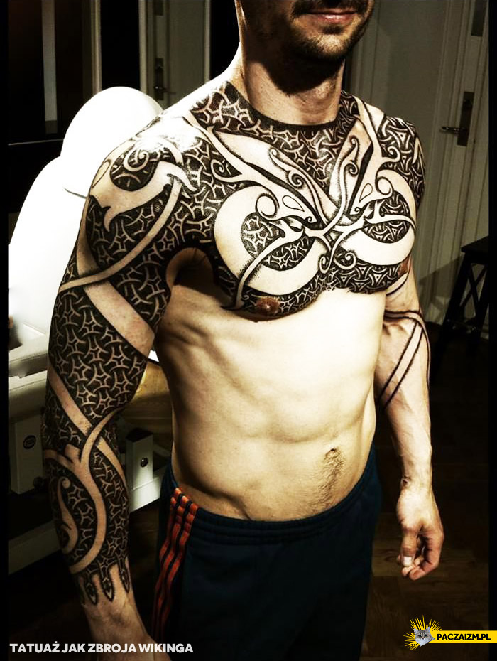 Tatuaż zbroja wikinga