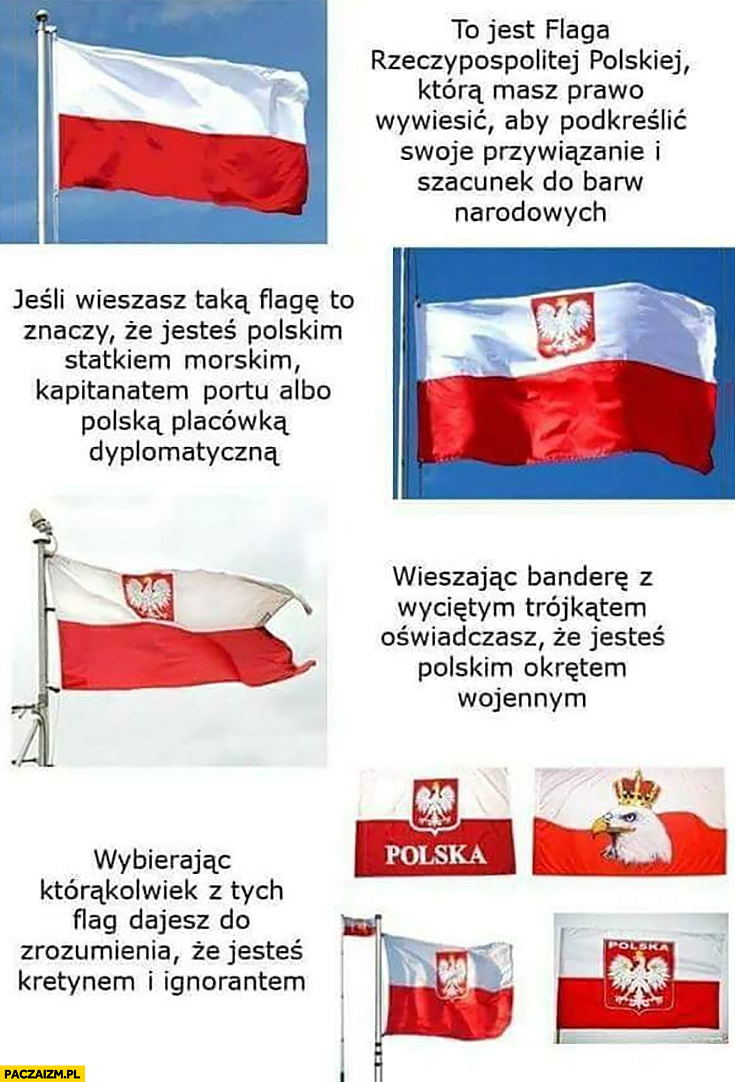 To Jest Flaga Polski Wieszaj c Tak Jeste Statkiem Morskim Tak 