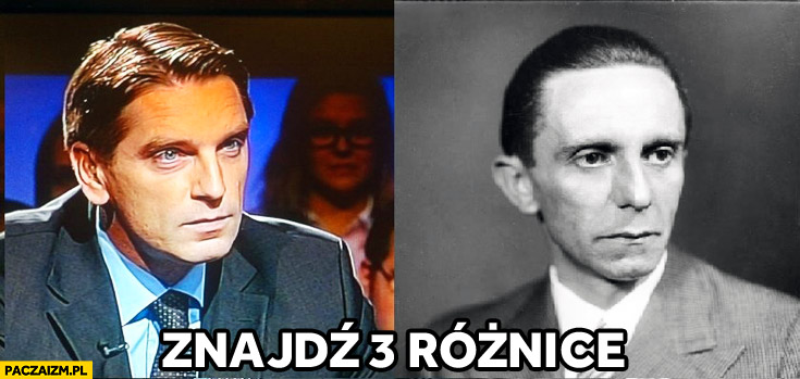 Tomasz Lis Goebbels znajdź 3 różnice
