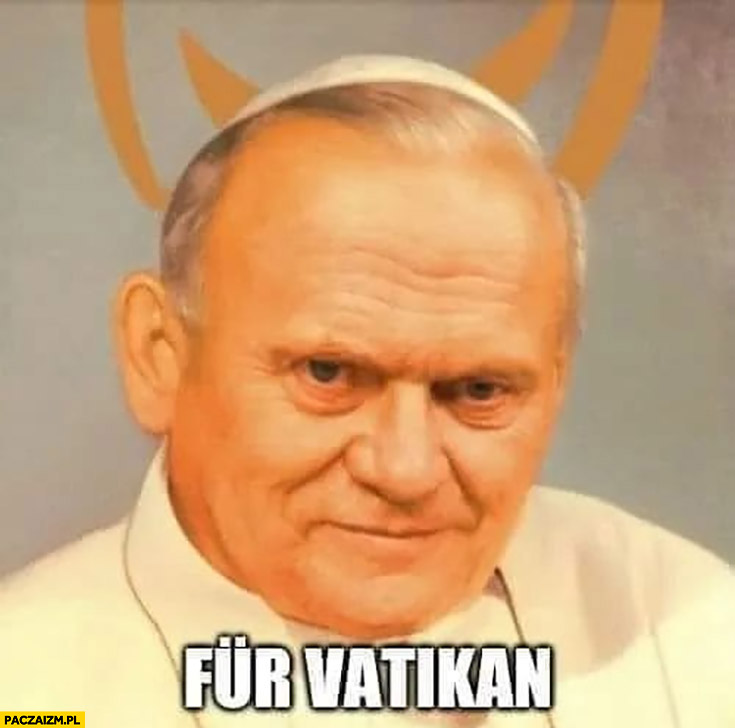 Tusk vur Vatikan papież Jan Paweł II cenzopapa przeróbka
