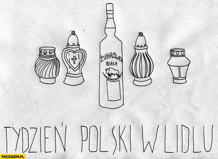 Tydzień polski w Lidlu Żubrówka znicze