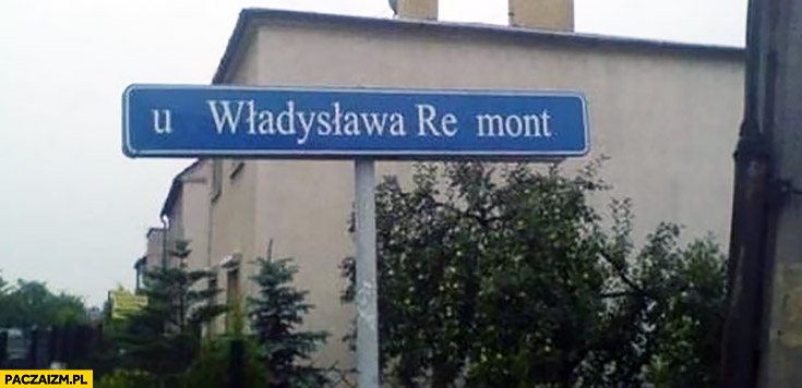 U Władysława Remont ul. Władysława Reymonta