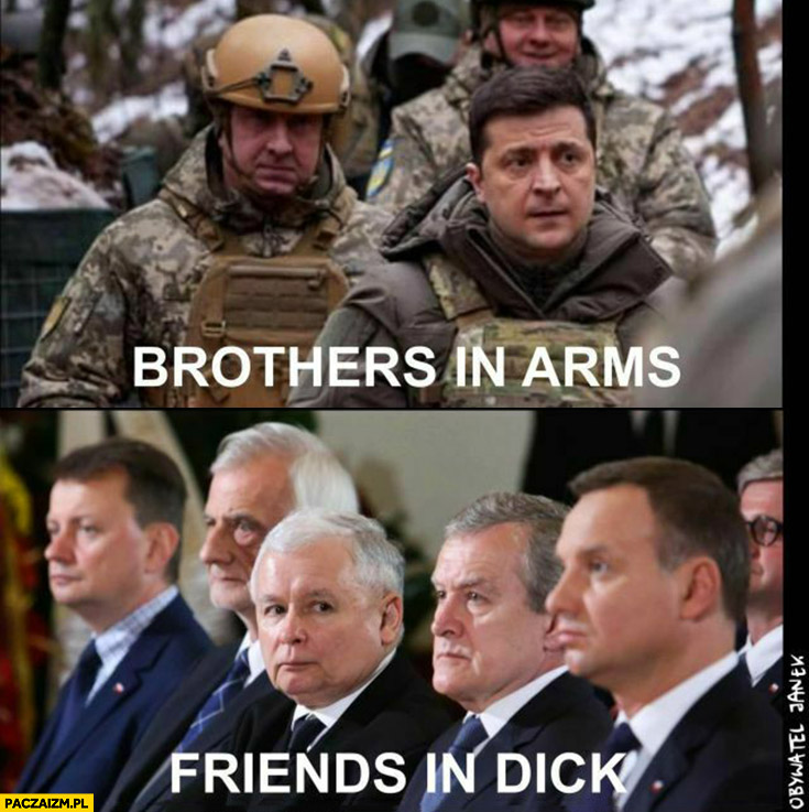 Ukraina brother in arms, Polska friends in dick