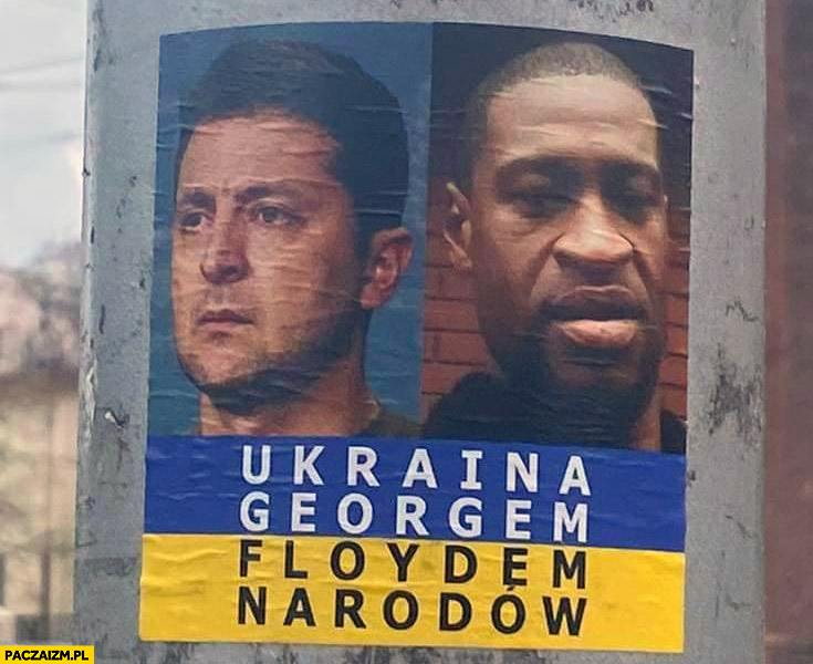 Ukraina George Floydem narodów plakat