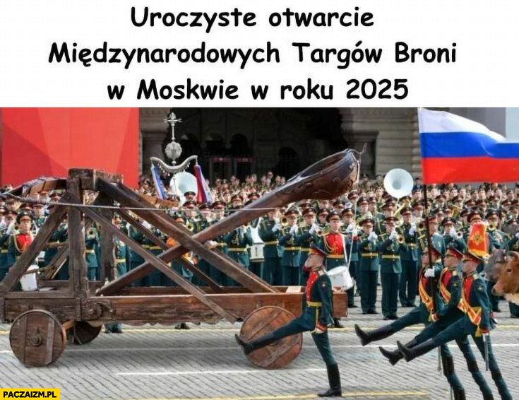 Uroczyste otwarcie międzynarodowych targów broni w Moskwie 2025 katapulta