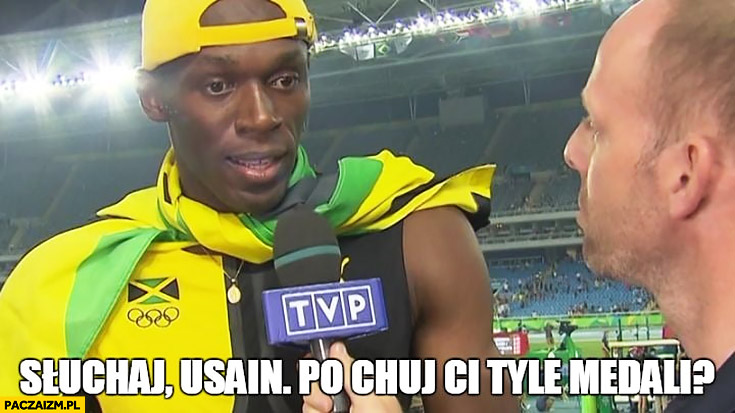Usain Bolt słuchaj po co Ci tyle medali?
