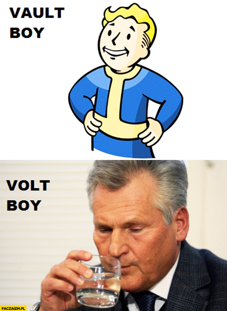 Vault boy, volt boy Kwaśniewski Fallout