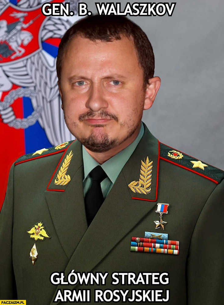 Walaszek Generał B. Walaszkov główny strateg armii rosyjskiej