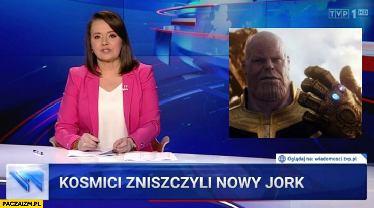 Wiadomości TVP kosmici zniszczyli nowy jork Avengers scena z filmu