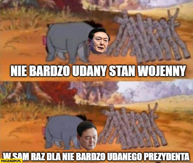 Yoon Suk Yeol nie bardzo udany stan wojenny w sam raz dla nie bardzo udanego prezydenta Kłapouchy