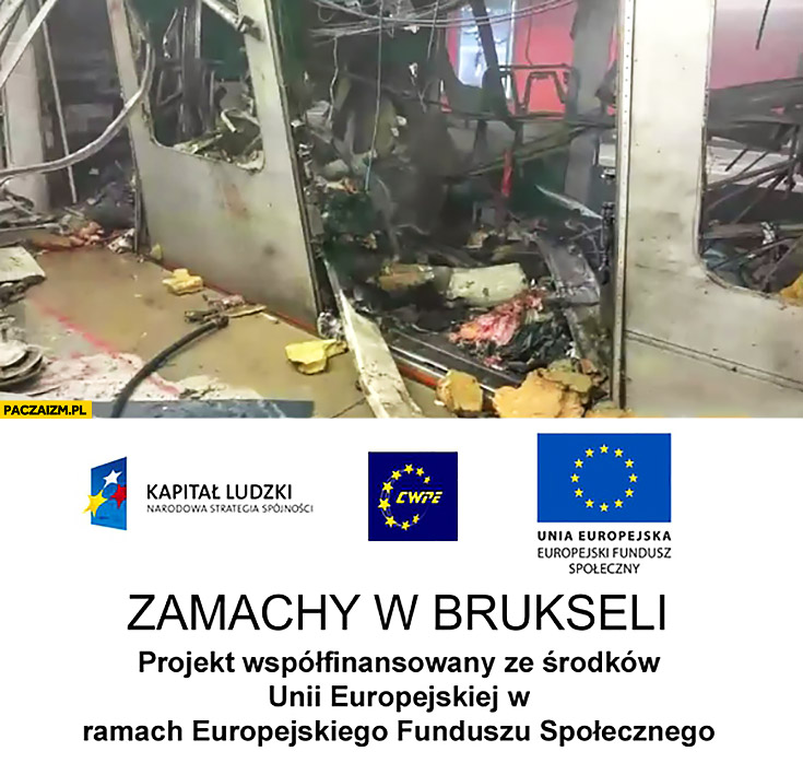 Zamachy w Brukseli projekt współfinansowany ze środków Unii Europejskiej w ramach europejskiego funduszu spolecznego