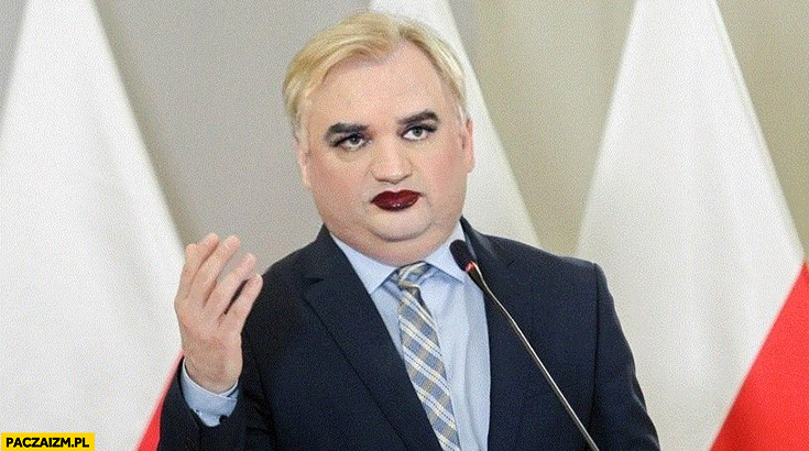 Zbigniew Ziobro dziwny makijaż przeróbka zero