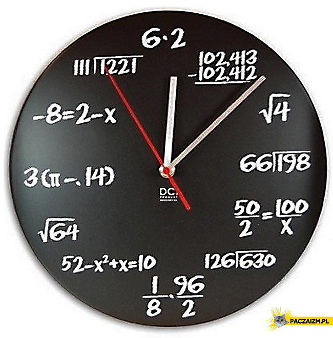 Zegar dla matematyka