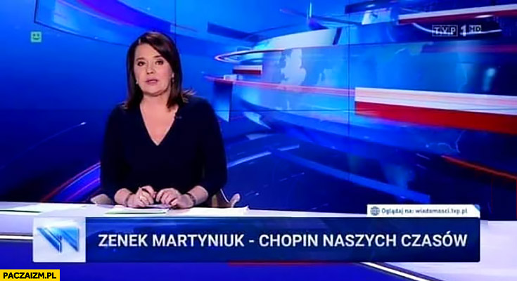 Zenek Martyniuk Chopin naszych czasów pasek Wiadomości TVP