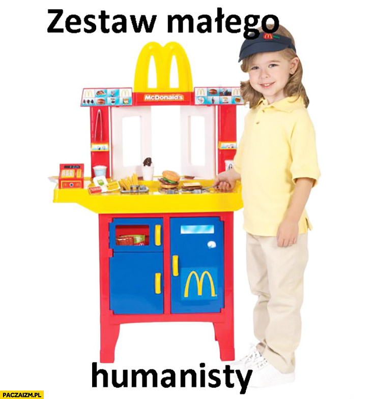 Zestaw małego humanisty McDonald’s zabawka kasa