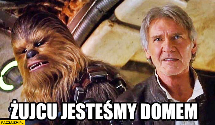 Żujcu jesteśmy domem tłumaczenie „Chewie we’re home” Han Solo Chewbacca