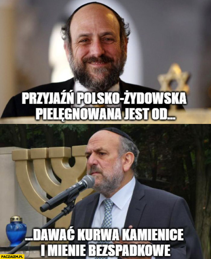 Żyd przyjaźń polsko-żydowska pielęgnowana jest od dawać kamienice i mienie bezspadkowe